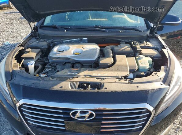 KMHE54L23GA021470 2016 HYUNDAI SONATA Black Вид підкапотного простору