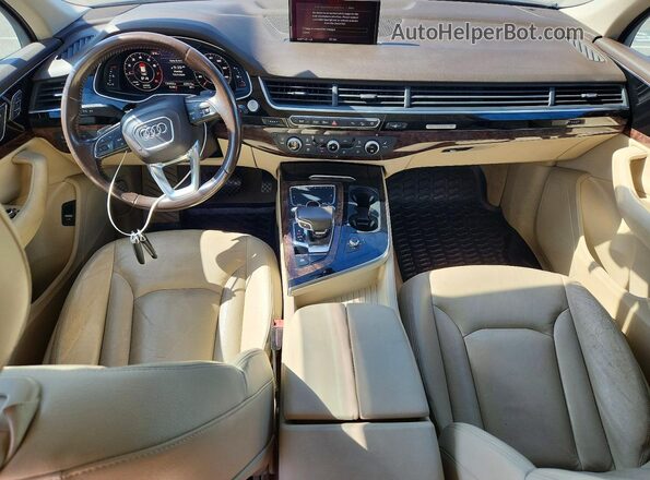 WA1LAAF77HD033158 2017 AUDI Q7 Blue Սարքավորումների վահանակի տեսք