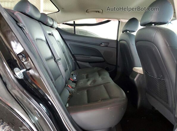 KMHD74LF4LU999638 2020 HYUNDAI ELANTRA Black უკანა სალონის ხედი