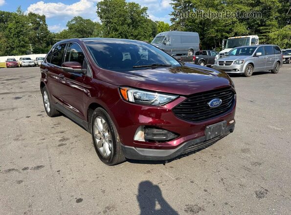 2FMPK4K9XKBB30814 2019 FORD EDGE Red Вид спереду