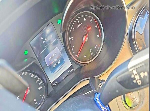 55SWF4KBXHU216920 2017 MERCEDES-BENZ C-CLASS Blue Instrument cluster view