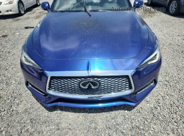JN1EV7EK1KM230283 2019 INFINITI Q60 Blue Engine compartment view