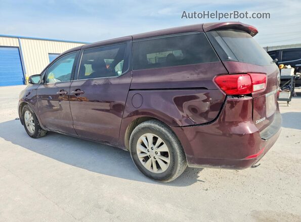 KNDMB5C16J6389349 2018 KIA SEDONA Maroon უკანა მარჯვენა
