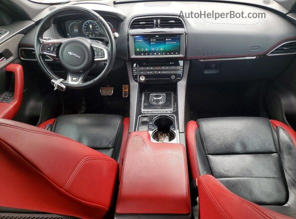 SADCM2BV6HA498253 2017 JAGUAR F-PACE Gray Vista del cuadro de instrumentos