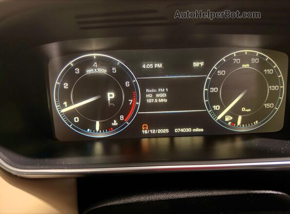 SALGS2VF5GA263311 2016 LAND ROVER RANGE Blue Вид щитка приладів