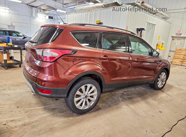 1FMCU0GD3JUA91765 2018 FORD ESCAPE Бордовый Передняя правая четверть
