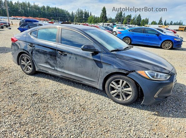 KMHD84LF2HU357908 2017 HYUNDAI ELANTRA Черный Вид спереди