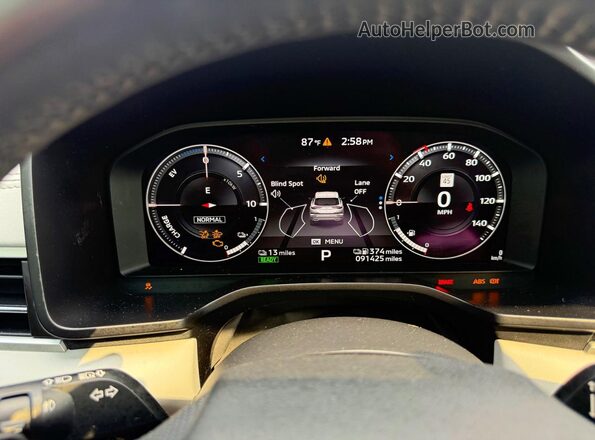 JA4T5VA98PZ032493 2023 MITSUBISHI OUTLANDER Black Vista del cuadro de instrumentos