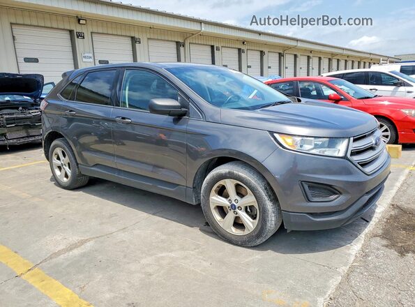 2FMPK4G98HBB79043 2017 FORD EDGE Gray Front view