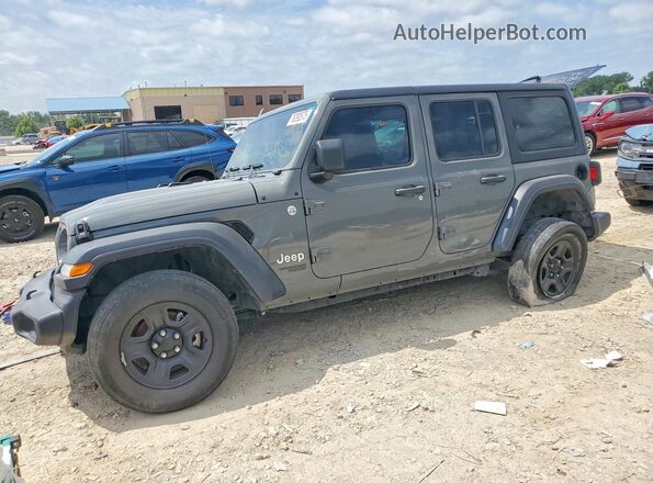 1C4HJXDG7LW133422 2020 JEEP WRANGLER Gray Tył lewy