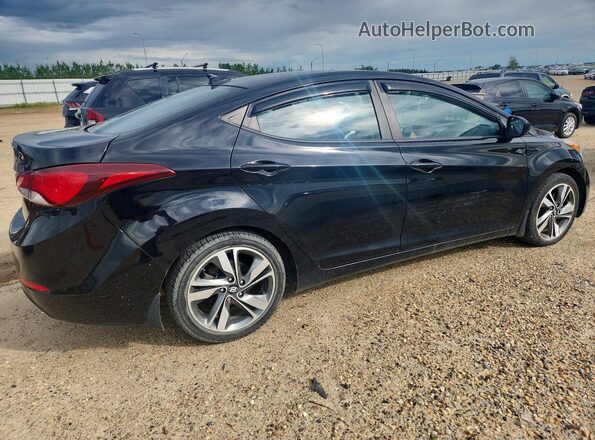 KMHDH4AH6GU592346 2016 HYUNDAI ELANTRA Черный Передняя правая четверть