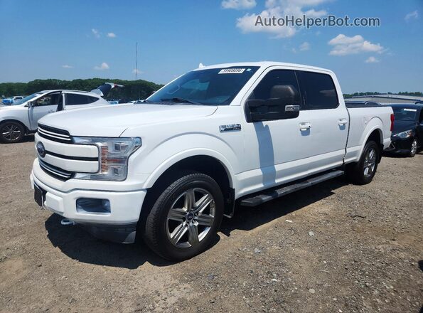 1FTFW1E52JFB13966 2018 FORD F150 White Trasero izquierdo