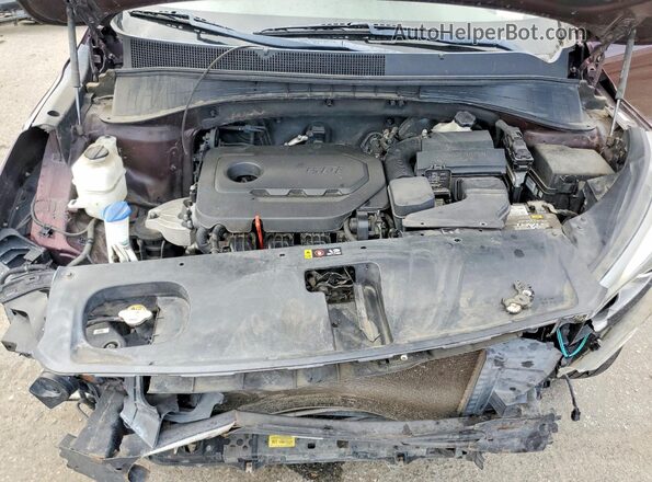 5XYPG4A38HG280797 2017 KIA SORENTO Burgundy Widok naklejki z numerem VIN