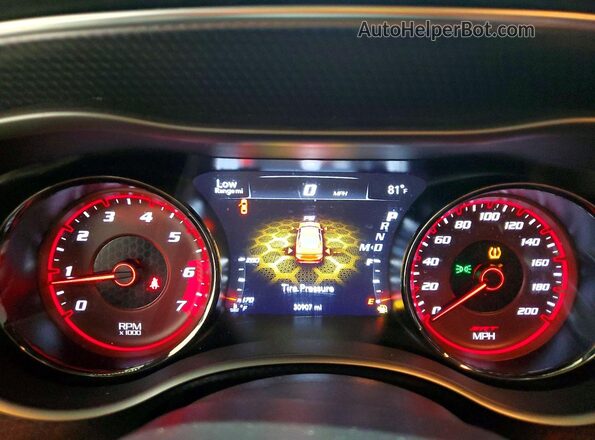 2C3CDXL9XLH134202 2020 DODGE CHARGER Black Instrument cluster view