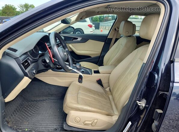 WAUGNAF43HN021825 2017 AUDI A4 Blue Առջևի վահանակի տեսք