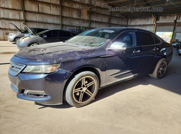 2G11Z5S32K9111097 2019 CHEVROLET IMPALA Blue Задня ліва чверть