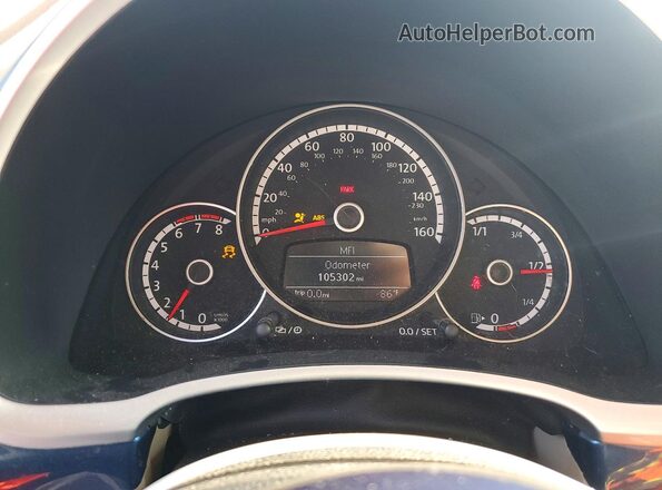 3VWH17AT9GM617144 2016 VOLKSWAGEN BEETLE Blue Հետևի նստատեղերի տեսք