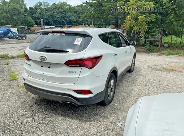 5NMZT3LB8JH073289 2018 HYUNDAI SANTA FE Белый Вид спереди