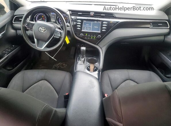 4T1B11HK4KU721317 2019 TOYOTA CAMRY Silver ხელსაწყოთა პანელის ხედი