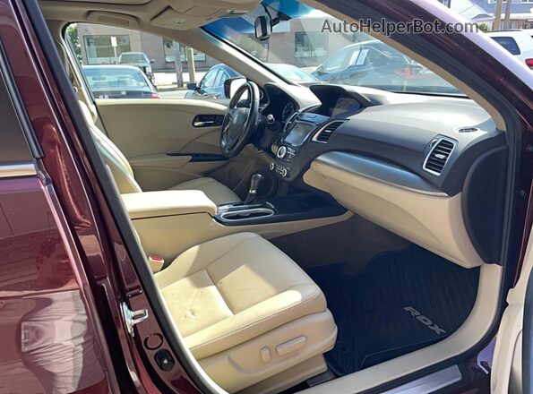 5J8TB4H56GL017636 2016 ACURA RDX Maroon უკანა ხედი