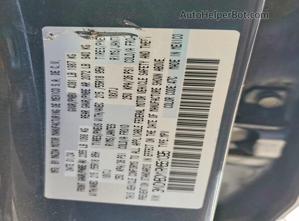 3MVDMBCM1RM651095 2024 MAZDA CX-30 Blue VIN კოდის სტიკერის ხედი