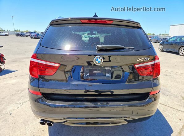 5UXWZ7C30H0V89219 2017 BMW X3 Black Widok wnętrza z przodu