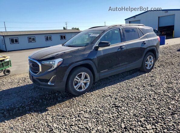 3GKALUEU2JL222689 2018 GMC TERRAIN Black Tył lewy