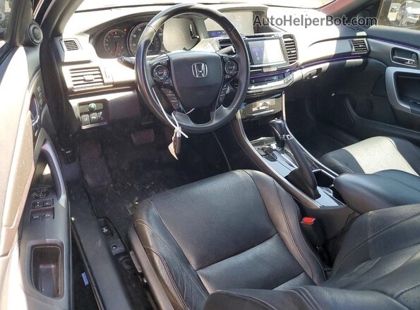 1HGCT2B06GA007554 2016 HONDA ACCORD Black ხელსაწყოთა პანელის ხედი