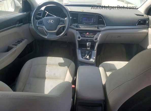 5NPD74LF3HH166726 2017 HYUNDAI ELANTRA Белый Вид щитка приборов