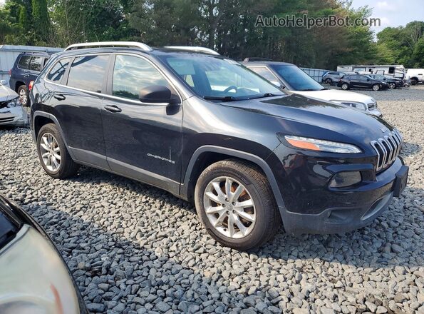 1C4PJMDB9GW172307 2016 JEEP CHEROKEE Black Вид спереду