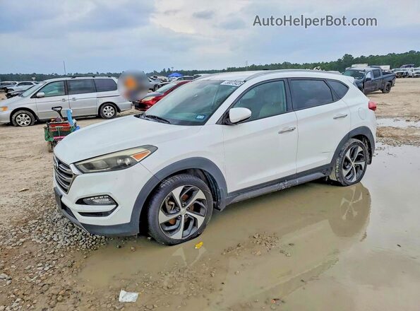 KM8J33A23GU268603 2016 HYUNDAI TUCSON White Rear left