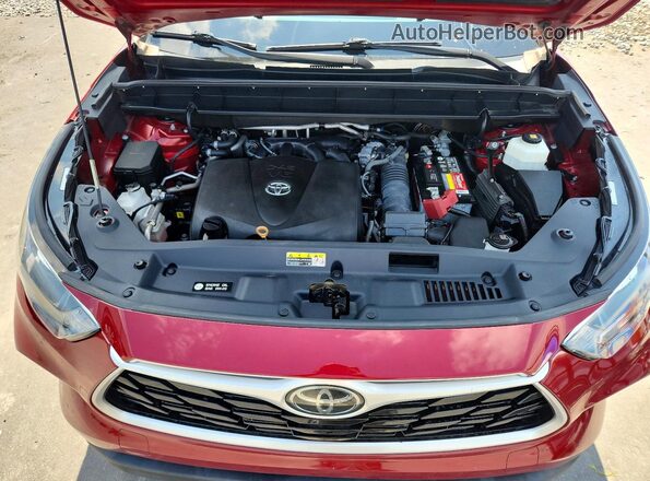 5TDZZRAH0LS506502 2020 TOYOTA HIGHLANDER Red VIN sticker view