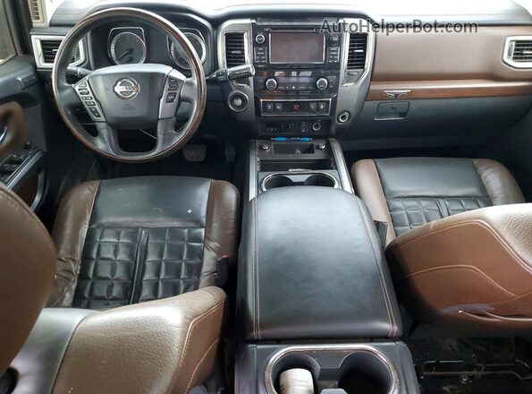 1N6BA1F20GN510623 2016 NISSAN TITAN Black ხელსაწყოთა პანელის ხედი