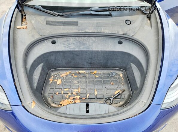5YJ3E1EA3NF191850 2022 TESLA MODEL Синий Вид подкапотного пространства