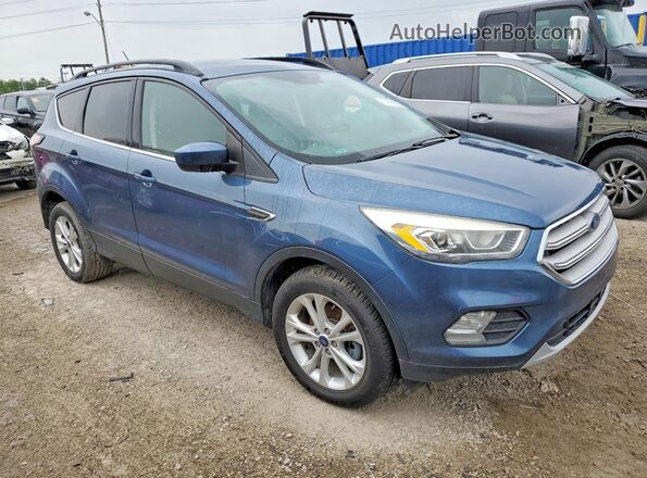1FMCU0HD5JUA08609 2018 FORD ESCAPE Синий Вид спереди