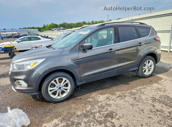 1FMCU9GD8JUB03042 2018 FORD ESCAPE Gray Задня ліва чверть