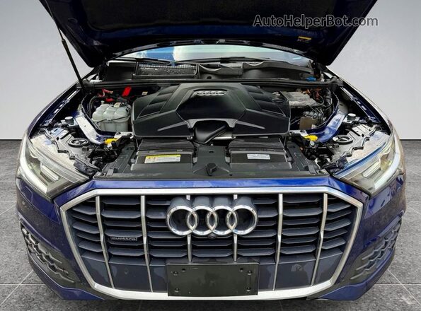 WA1AXAF70MD010157 2021 AUDI Q7 Blue Առջևի վահանակի տեսք