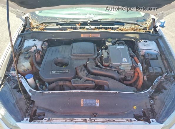 3FA6P0LUXHR300487 2017 FORD FUSION White Вид підкапотного простору