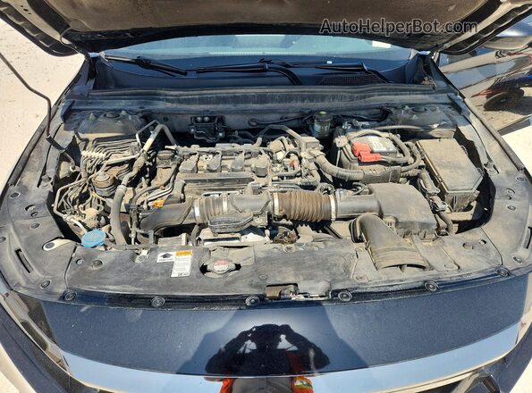 1HGCV1F34NA080279 2022 HONDA ACCORD Black ძრავის განყოფილების ხედი