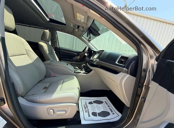 5TDYZRFH0HS188103 2017 TOYOTA HIGHLANDER Gray უკანა ხედი