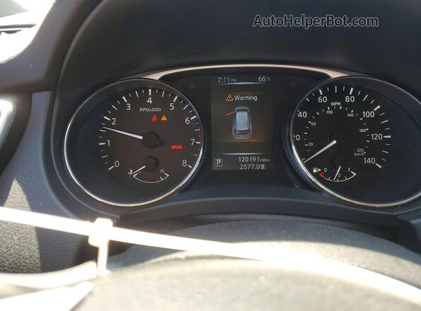 JN8AT2MV5GW132373 2016 NISSAN ROGUE Серый Вид задних сидений