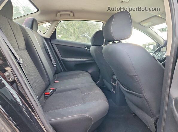 3N1AB7APXJY341385 2018 NISSAN SENTRA Black უკანა სალონის ხედი