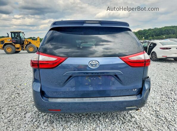 5TDKK3DCXGS727484 2016 TOYOTA SIENNA Blue Սալոնի դիմացի տեսք