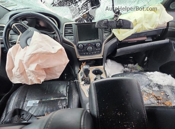 1C4RJFBG3GC317684 2016 JEEP GRAND Black Вид щитка приладів