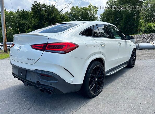 4JGFD6BB6NA801206 2022 MERCEDES-BENZ GLE Белый Передняя правая четверть