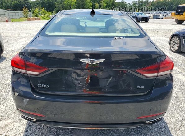 KMHGN4JE7JU271001 2018 GENESIS G80 Угольный Вид салона спереди