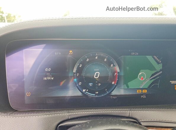 WDDUG6GB8JA347777 2018 MERCEDES-BENZ S Black Вид задніх сидінь