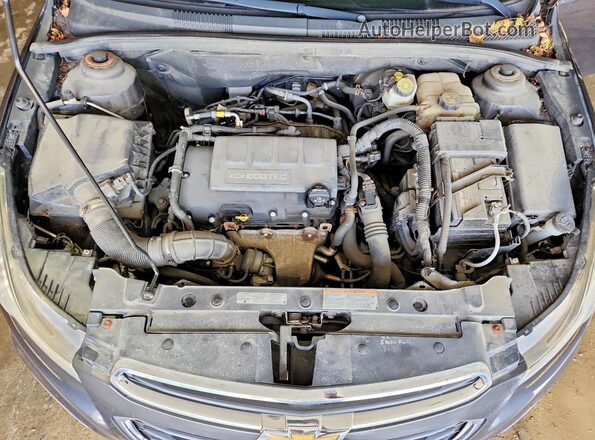 1G1PE5SB1G7224934 2016 CHEVROLET CRUZE Gray Vista del compartimento del motor