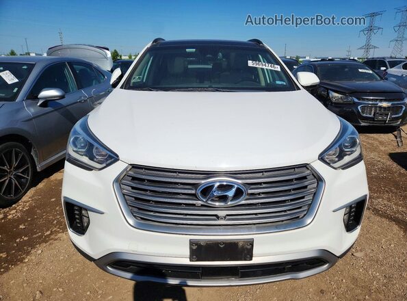 KM8SRDHF6HU252110 2017 HYUNDAI SANTA White Հետևի տեսք
