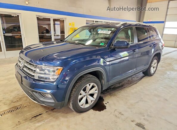 1V2KR2CA1JC581215 2018 VOLKSWAGEN ATLAS Blue უკანა მარცხენა